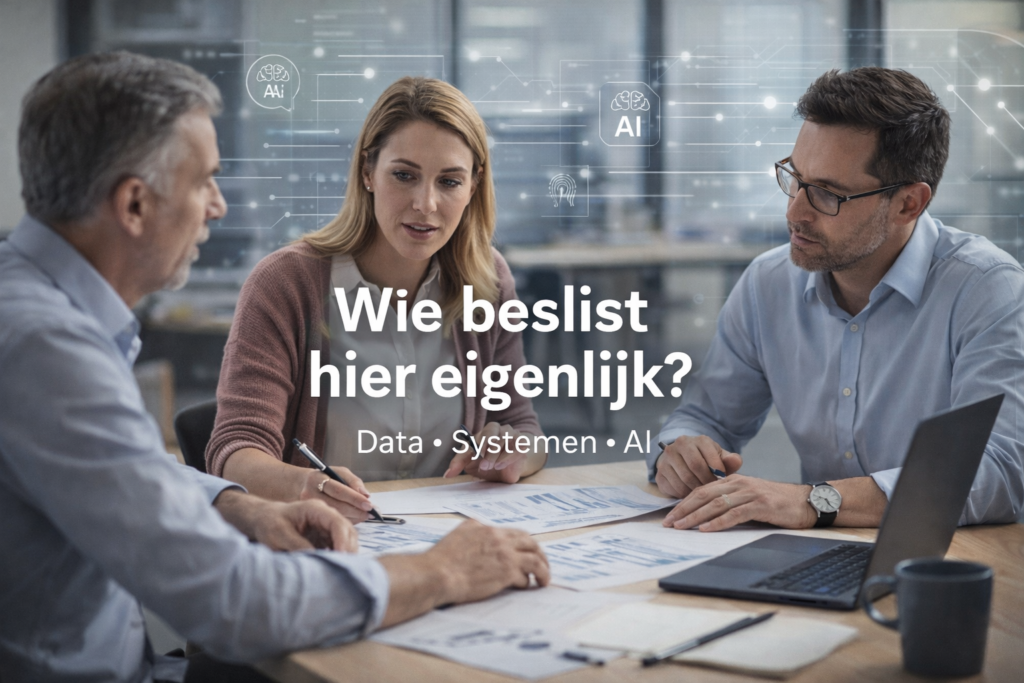 Overleg tussen medewerkers over data en AI op de werkvloer: wie beslist over systemen en informatie?